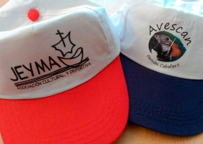 Gorras. Serigrafia. Indgraflex. Imprenta digital.