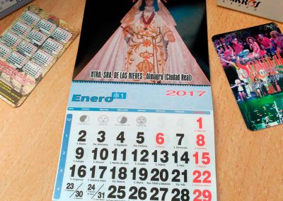 Calendarios. Serigrafia. Indgraflex. Imprenta digital.